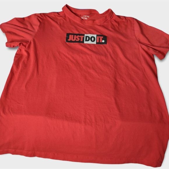 Nike Tops - Red Nike Just Do It T-Shirt